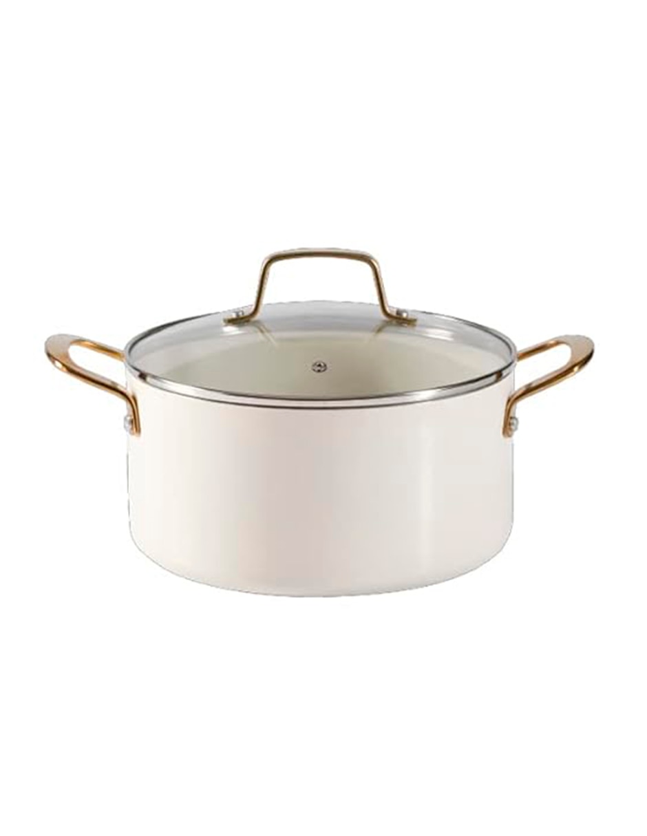 Batería de cocina Lockton aluminio esmaltado antiadherente cerámica 10 piezas 9