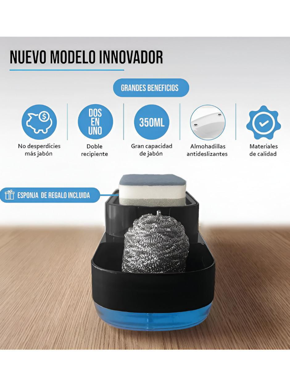 Dosificador de jabón con portaesponjas 3