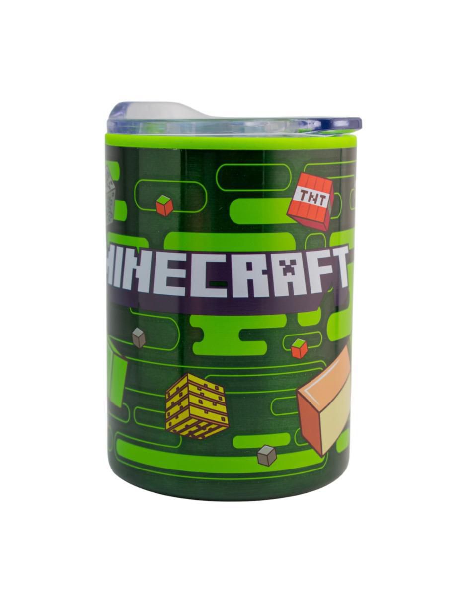 Termo de acero inoxidable Minecraft con tapa a presión 350 ml Termo de acero inoxidable Minecraft con tapa a presión 350 ml