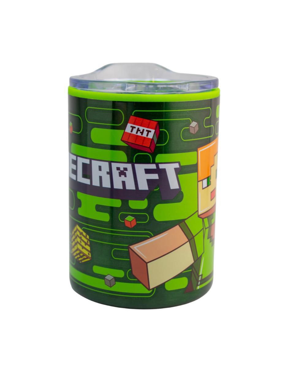 Termo de acero inoxidable Minecraft con tapa a presión 350 ml 5