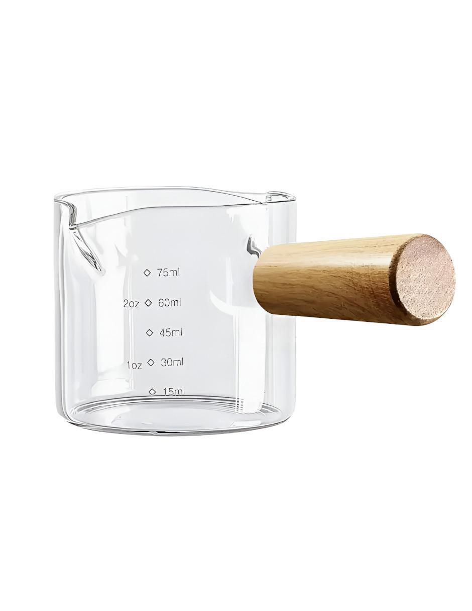 Taza medidora de vidrio