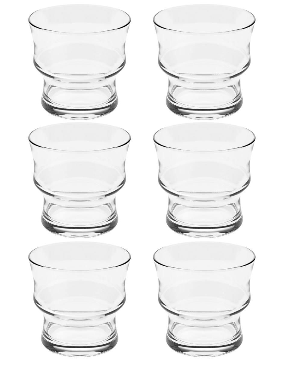 Set de vasos para agua Dude de vidrio con 6 piezas Set de vasos para agua Dude de vidrio con 6 piezas