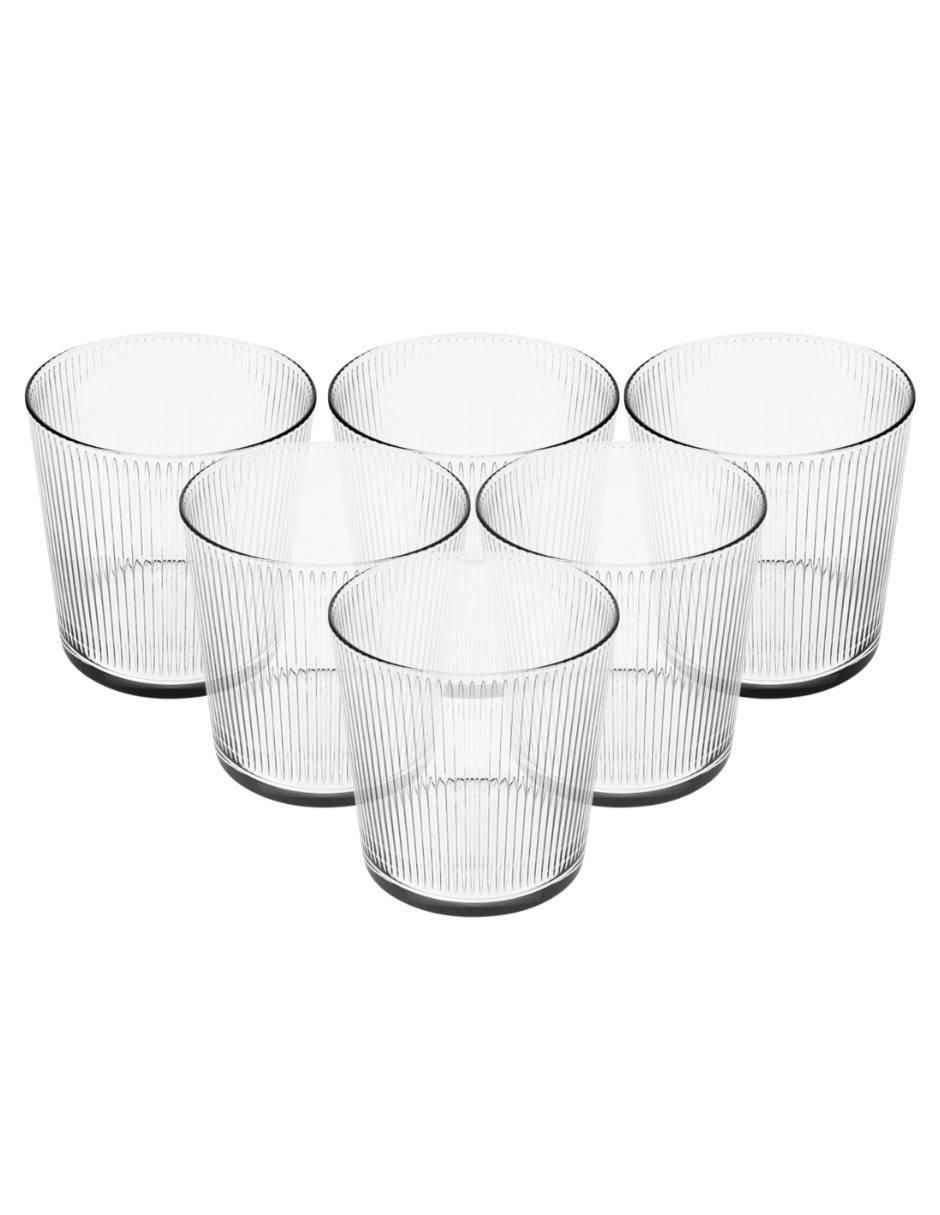 Set de vasos para agua Some Lines de vidrio con 6 piezas