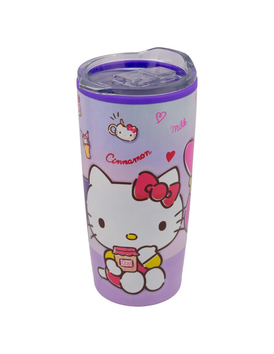 Termo doble pared de acero inoxidable Sanrio con tapa a presión 500 ml