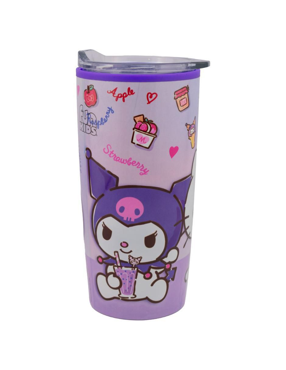 Termo doble pared de acero inoxidable Sanrio con tapa a presión 500 ml