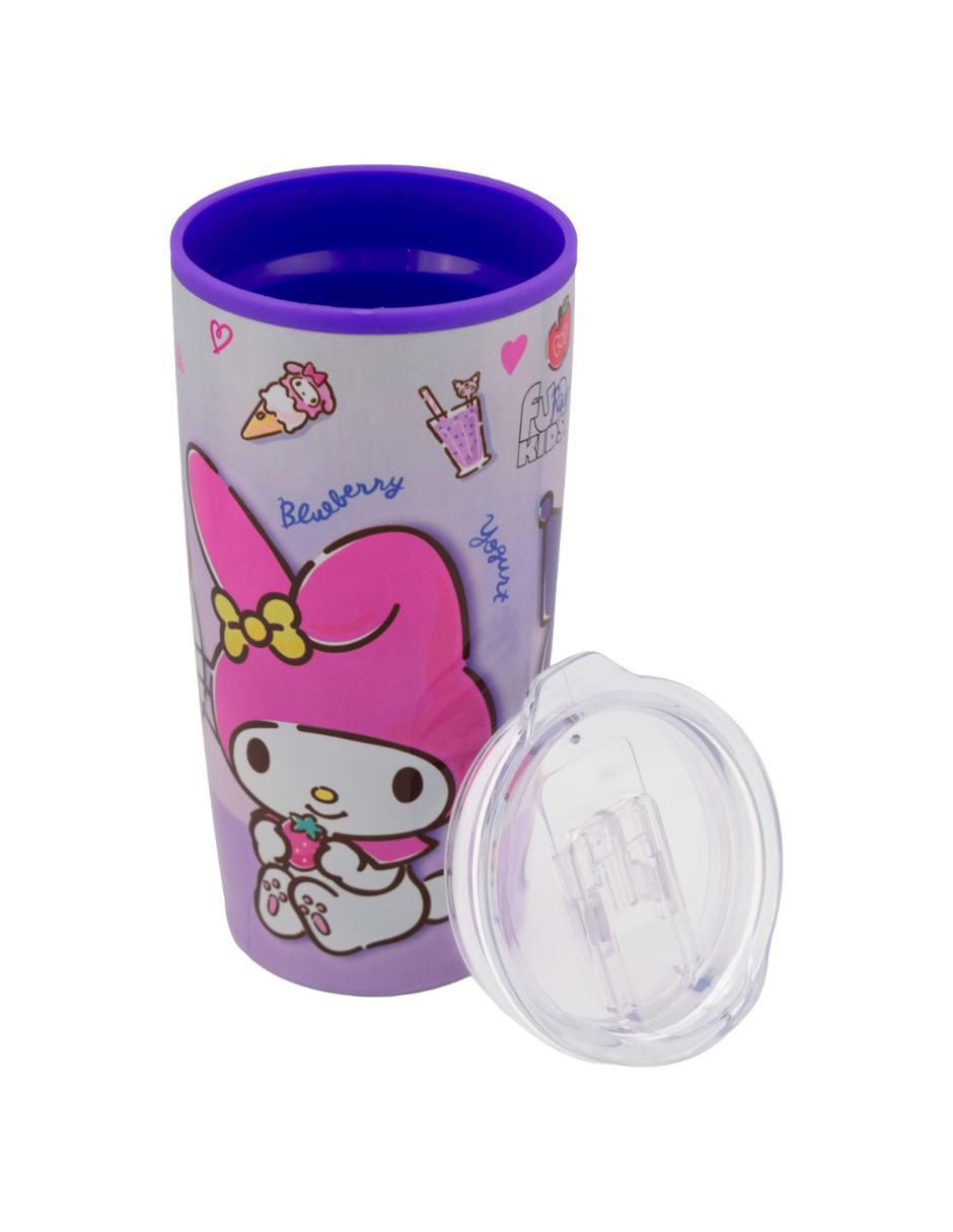 Termo doble pared de acero inoxidable Sanrio con tapa a presión 500 ml