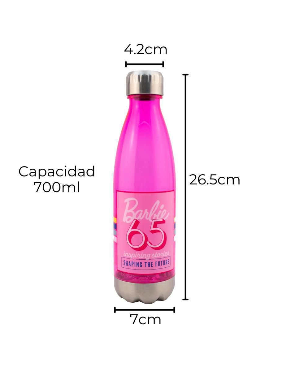 Termo de plástico Mattel con tapa rosca 700 ml 5