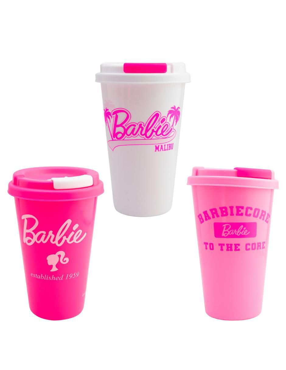 Set de vasos para agua Barbie con 3 piezas Set de vasos para agua Barbie con 3 piezas