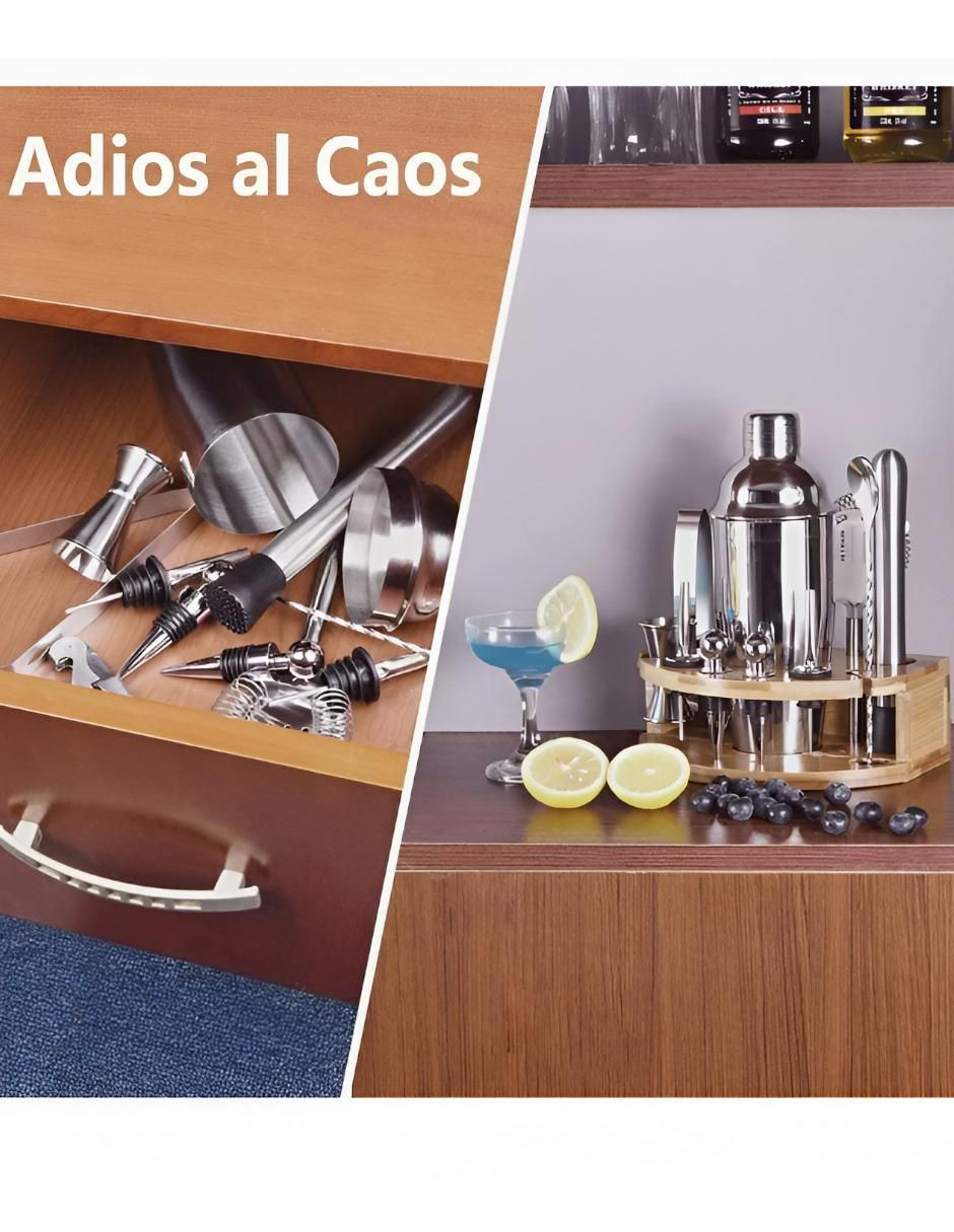 Set bar de acero inoxidable