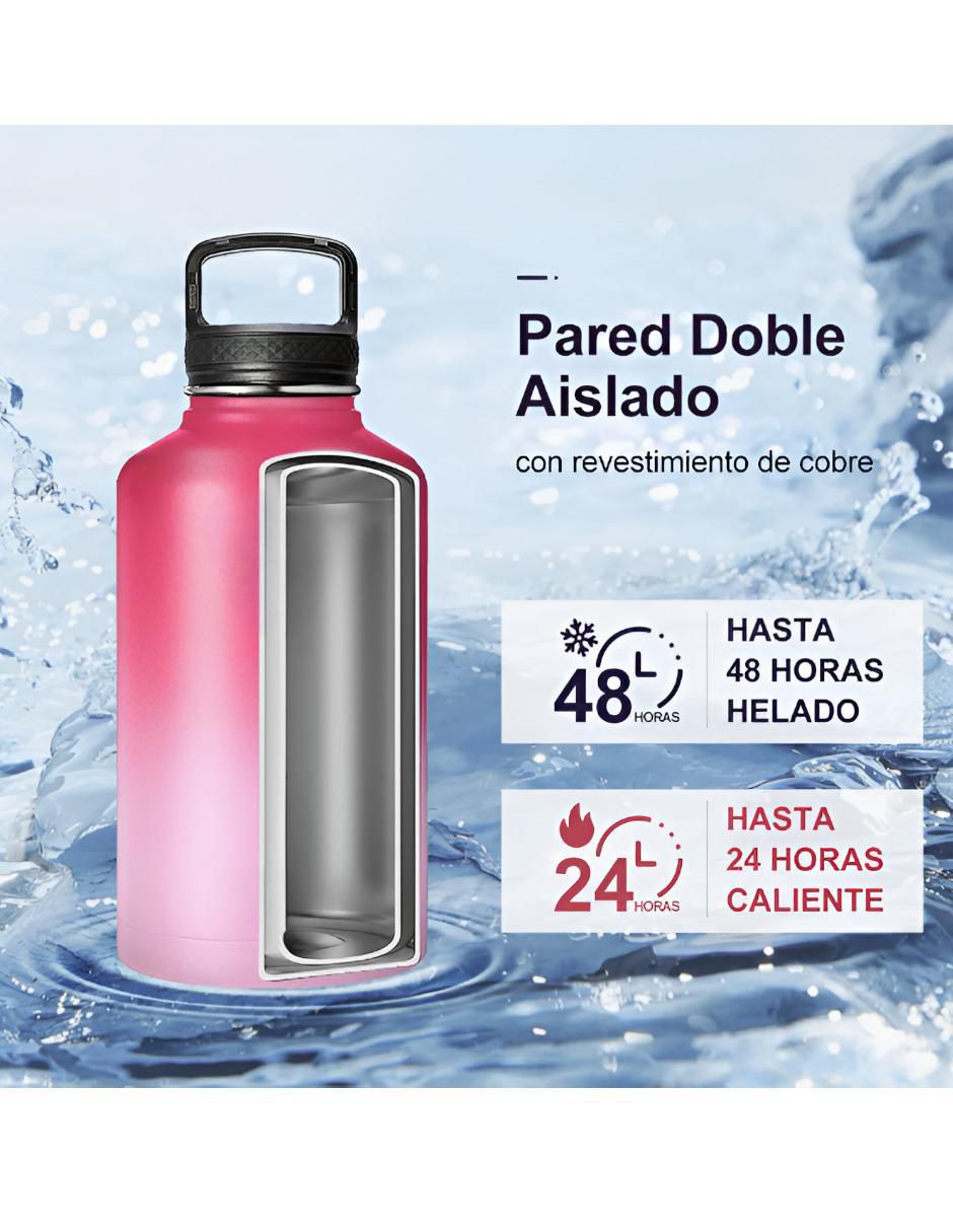 Termo de acero inoxidable con tapa rosca 1.8 L