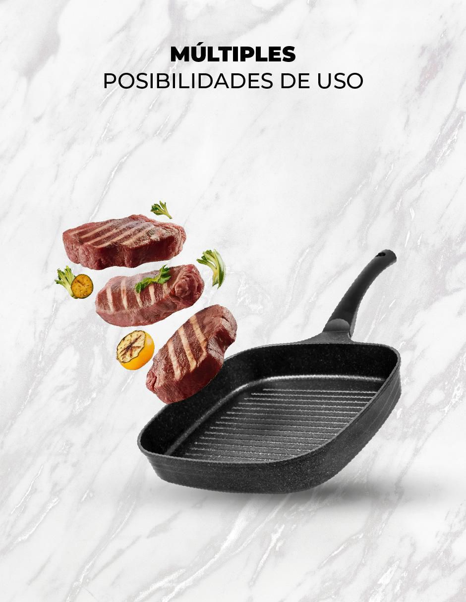 Sartén grill de mármol