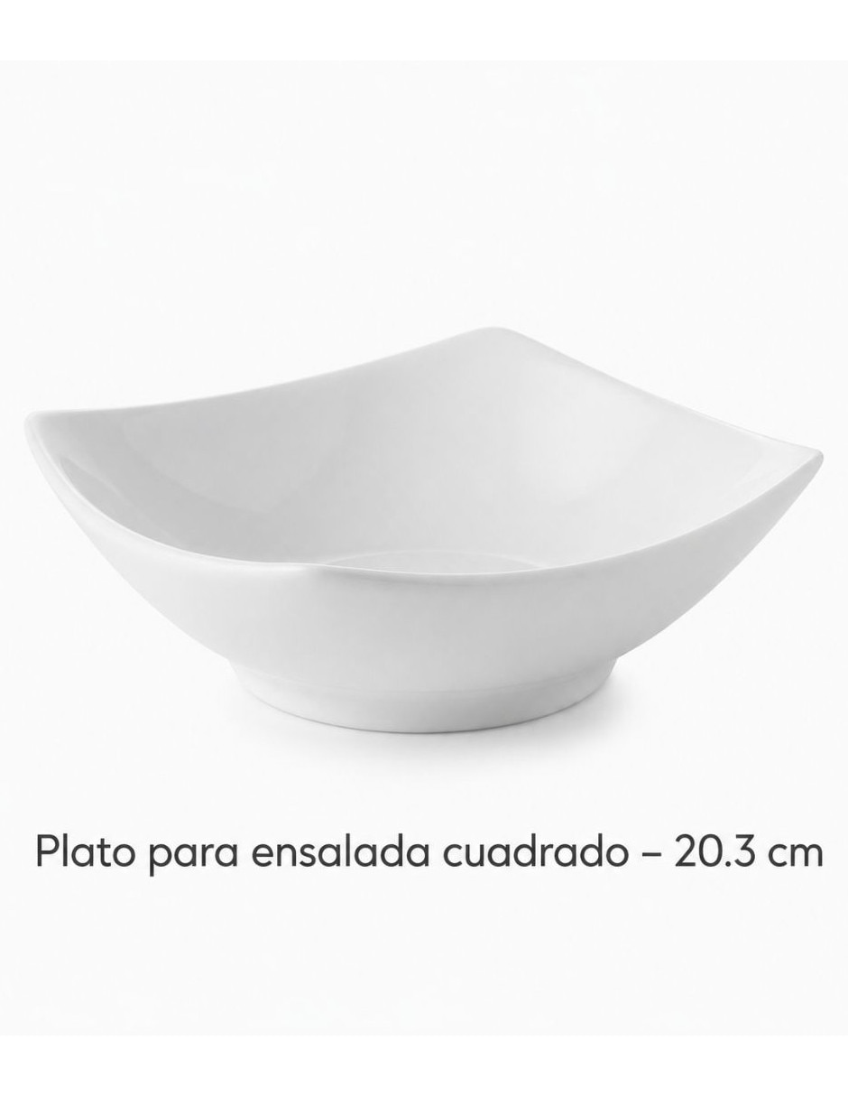 Vajilla cerrada kvadrat de cerámica para 4 personas 4
