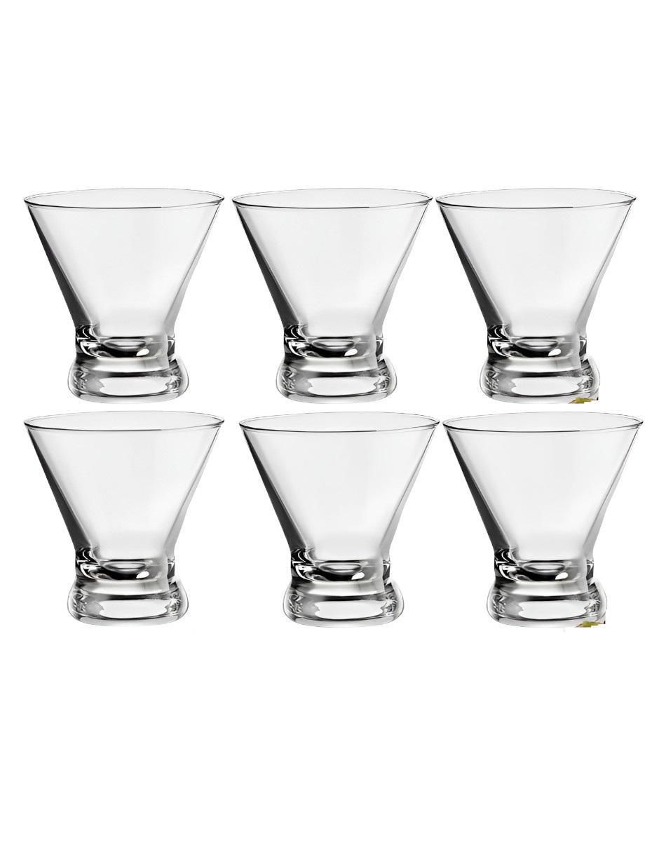 Set de vasos para martini de vidrio con 6 piezas Set de vasos para martini de vidrio con 6 piezas