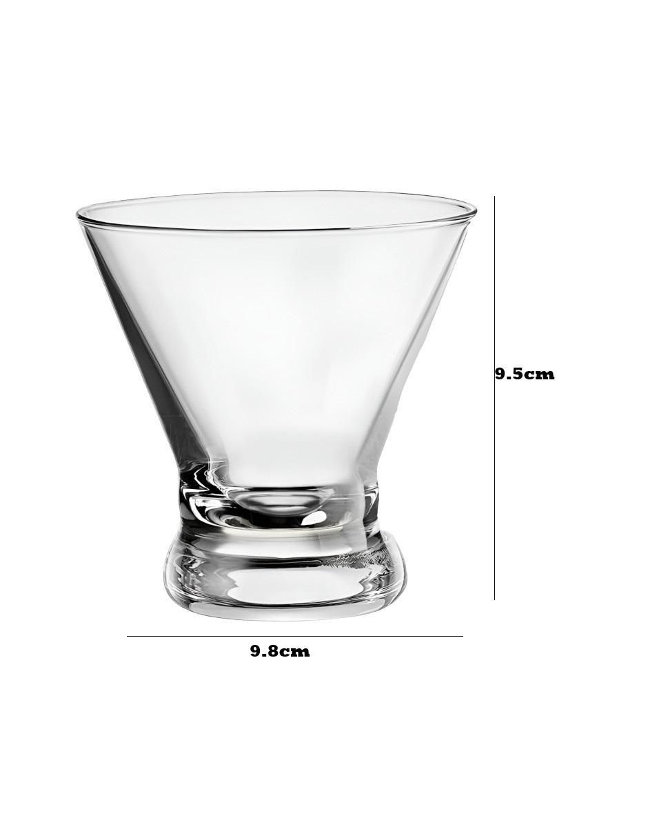 Set de vasos para martini de vidrio con 6 piezas 3