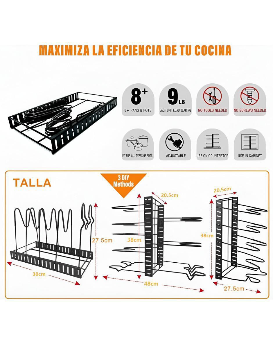 Organizador de utensilios cocina armable