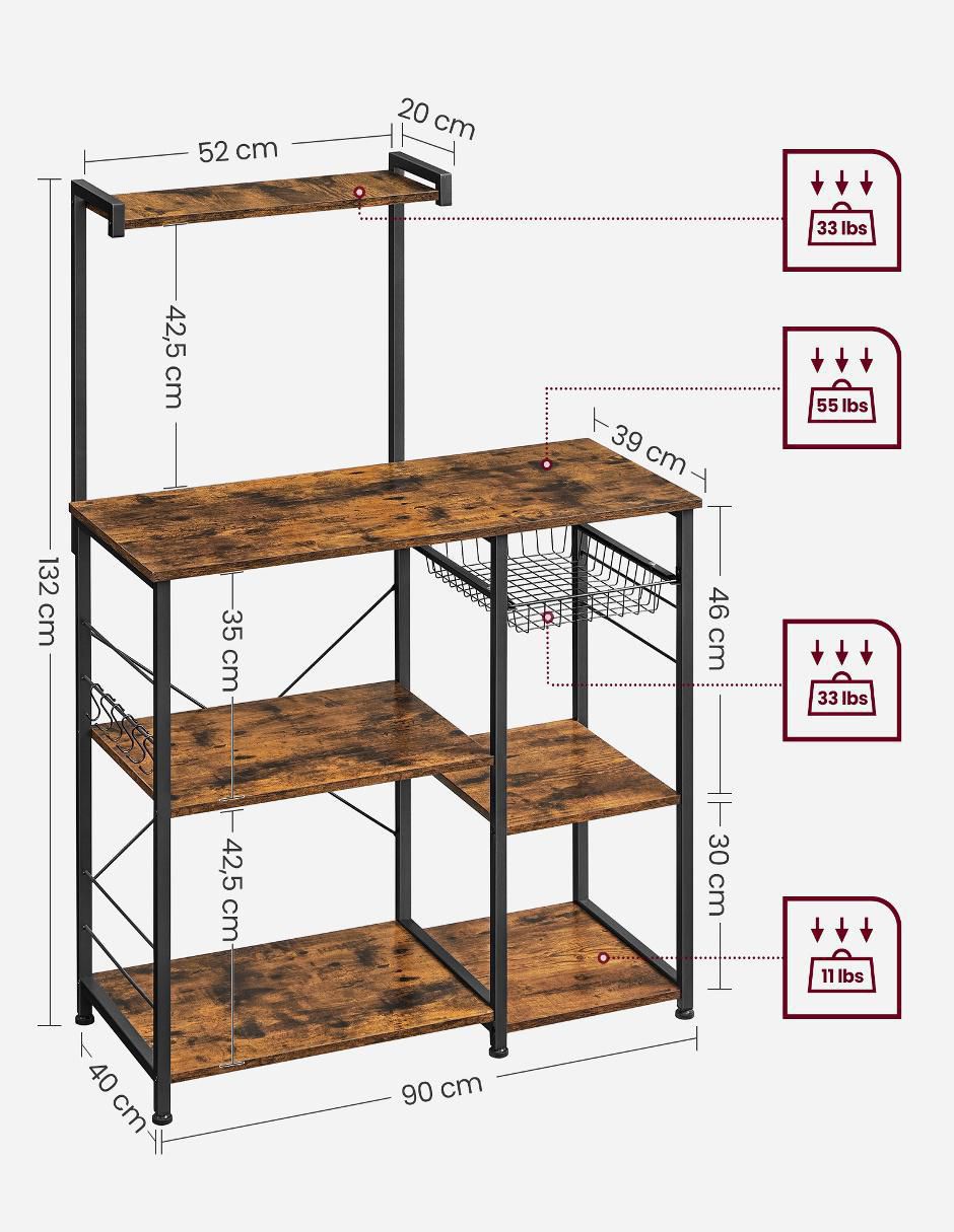 Estante de MDF Bellita MKKS35X 4