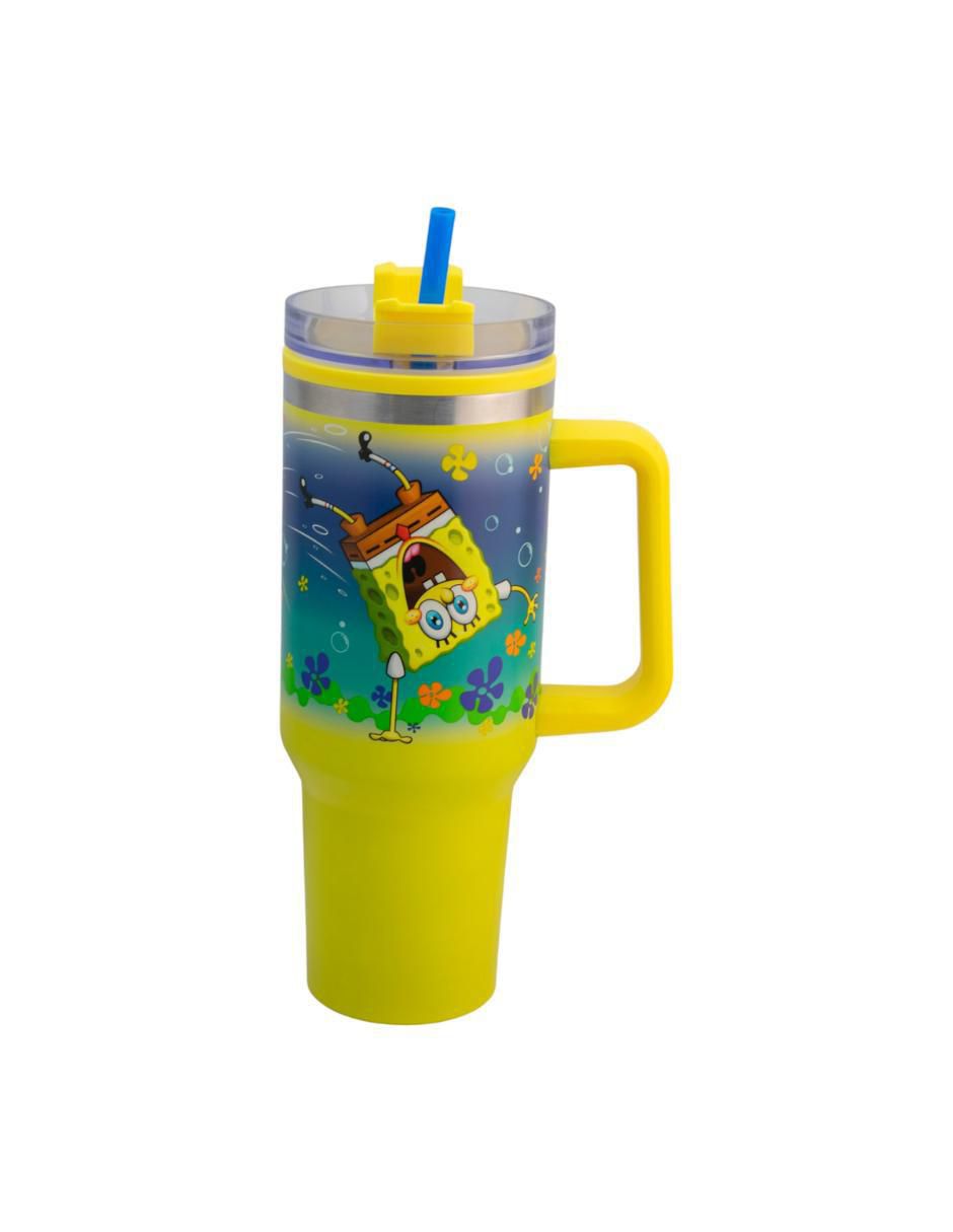 Termo doble pared de acero inoxidable Nickelodeon con tapa rosca