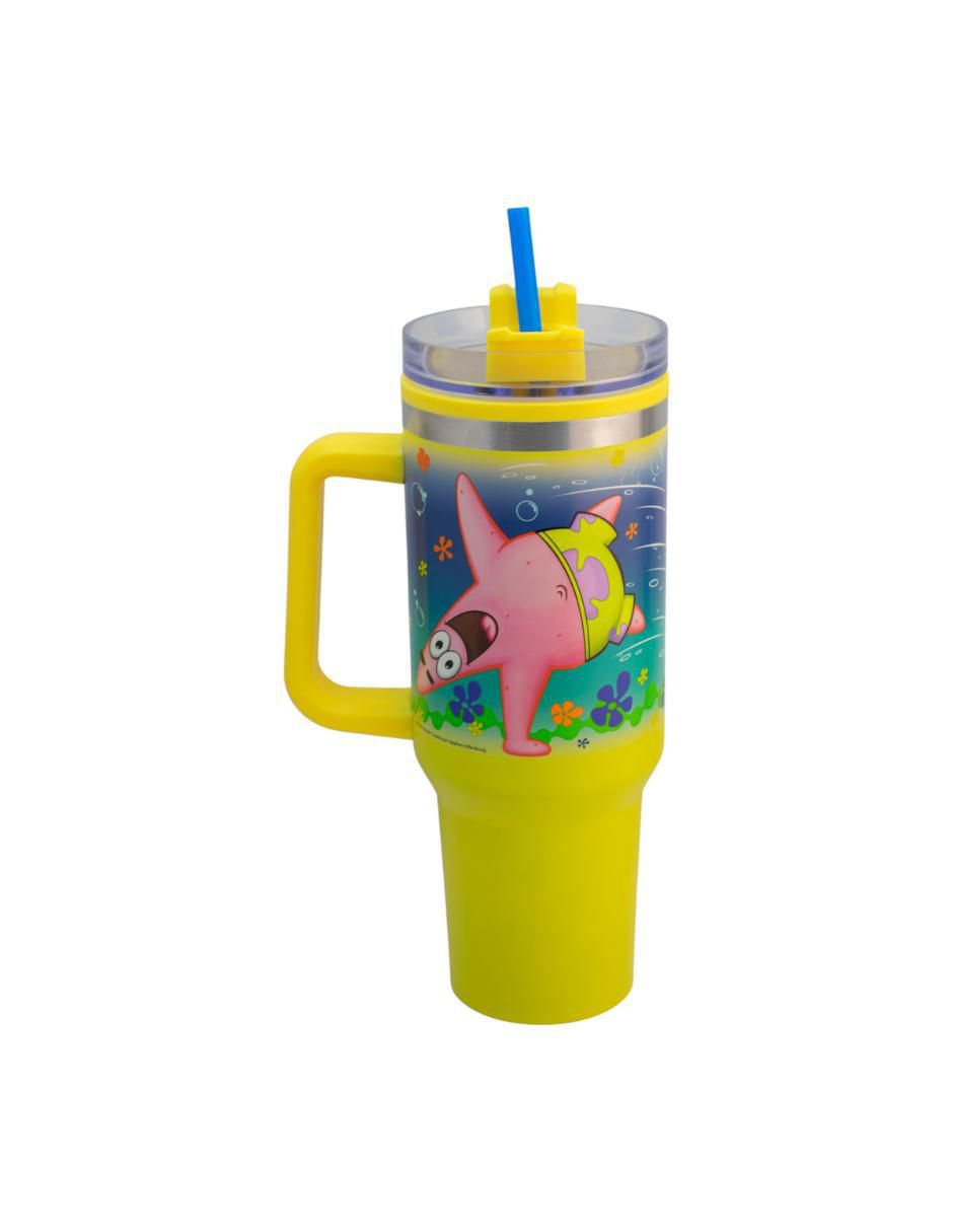 Termo doble pared de acero inoxidable Nickelodeon con tapa rosca