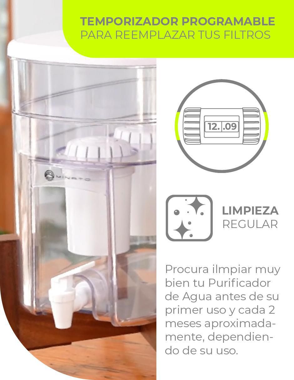 Filtro purificador de agua Minato NWPF12-PD12-MKP