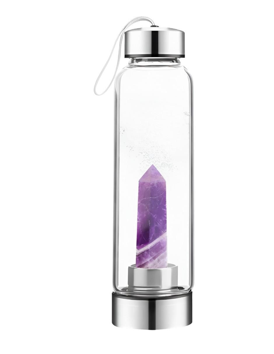 Botella de agua de vidrio con tapa rosca 560 ml Botella de agua de vidrio con tapa rosca 560 ml