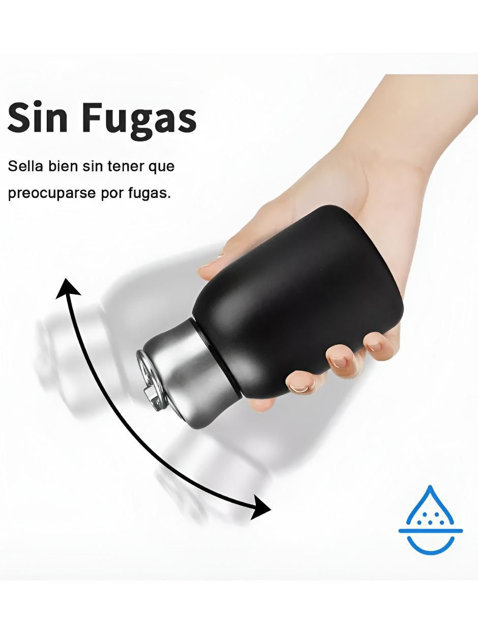 Termo de acero inoxidable con tapa rosca 300 ml