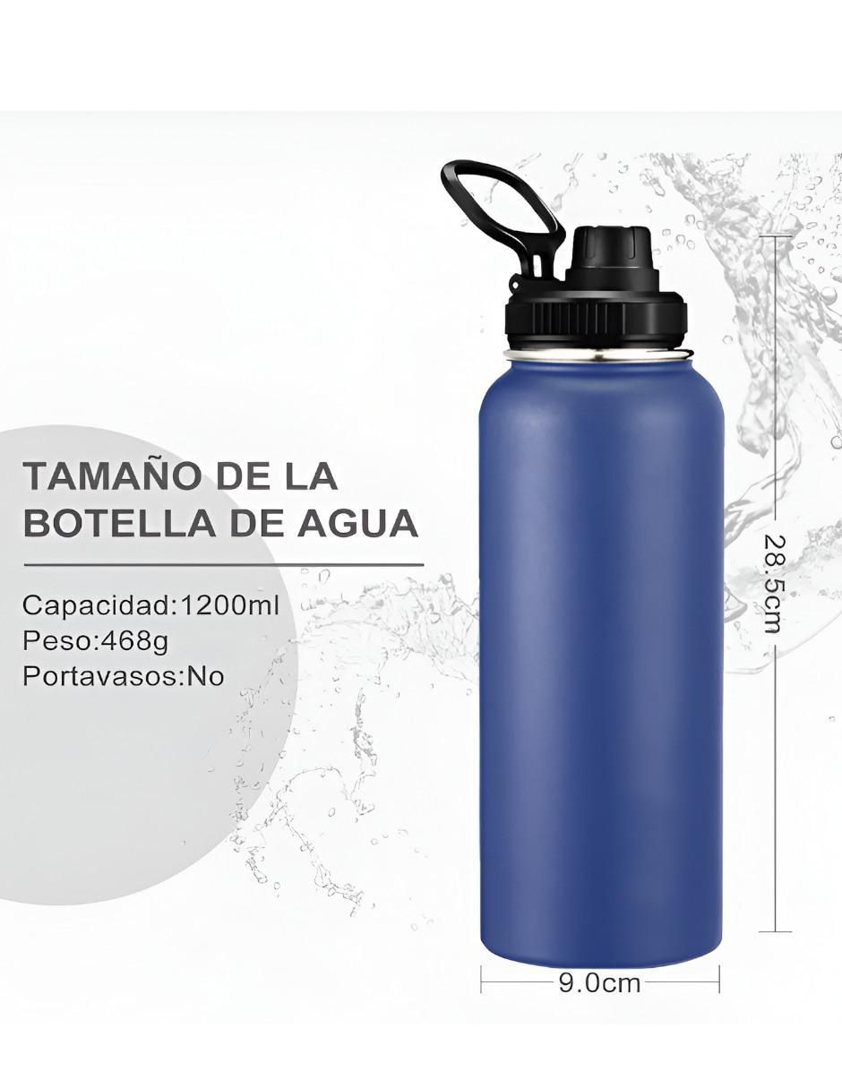 Termo de acero inoxidable con tapa rosca 1.2 L