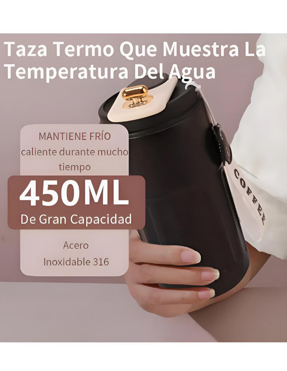 Termo de acero inoxidable con tapa rosca 450 ml