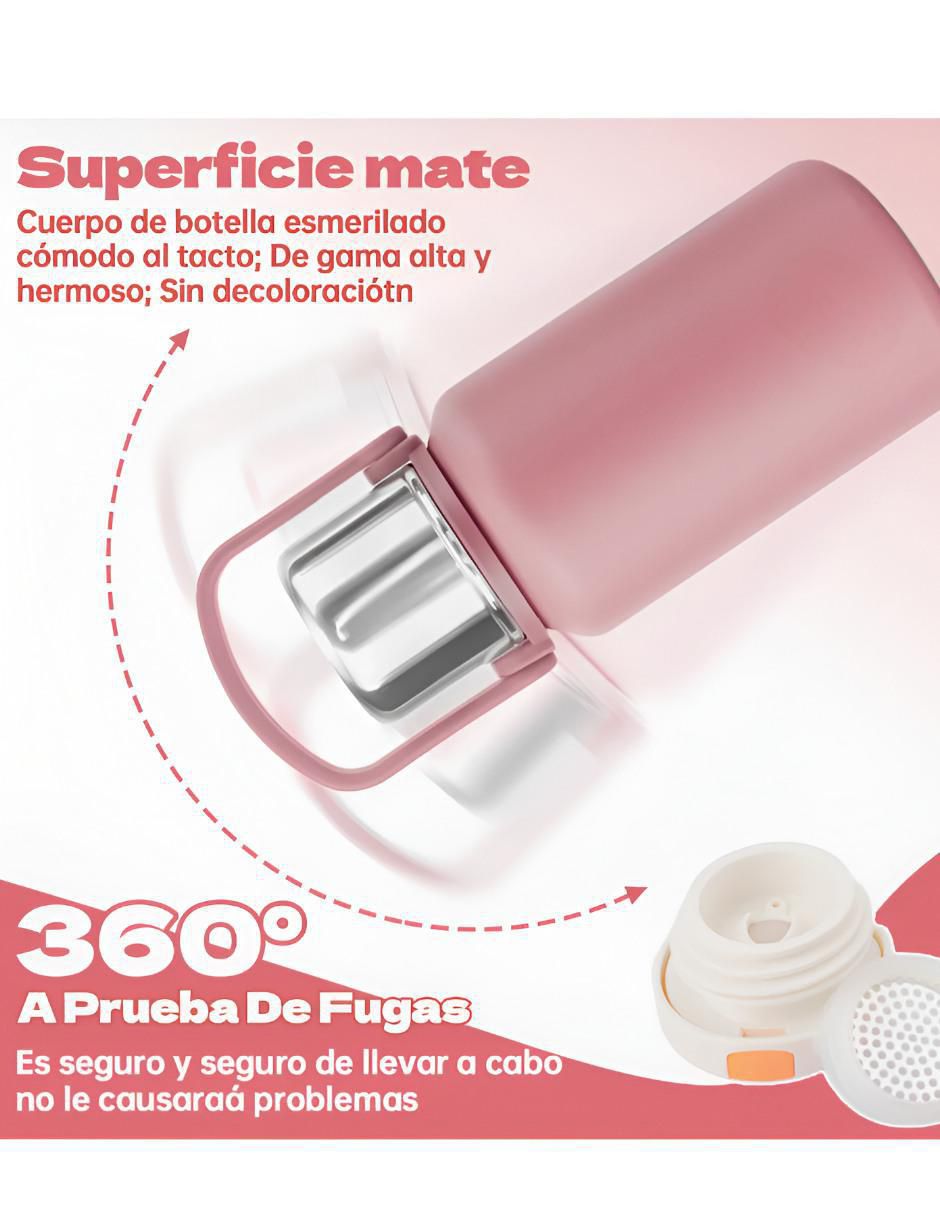 Termo de acero inoxidable con tapa rosca 1 L