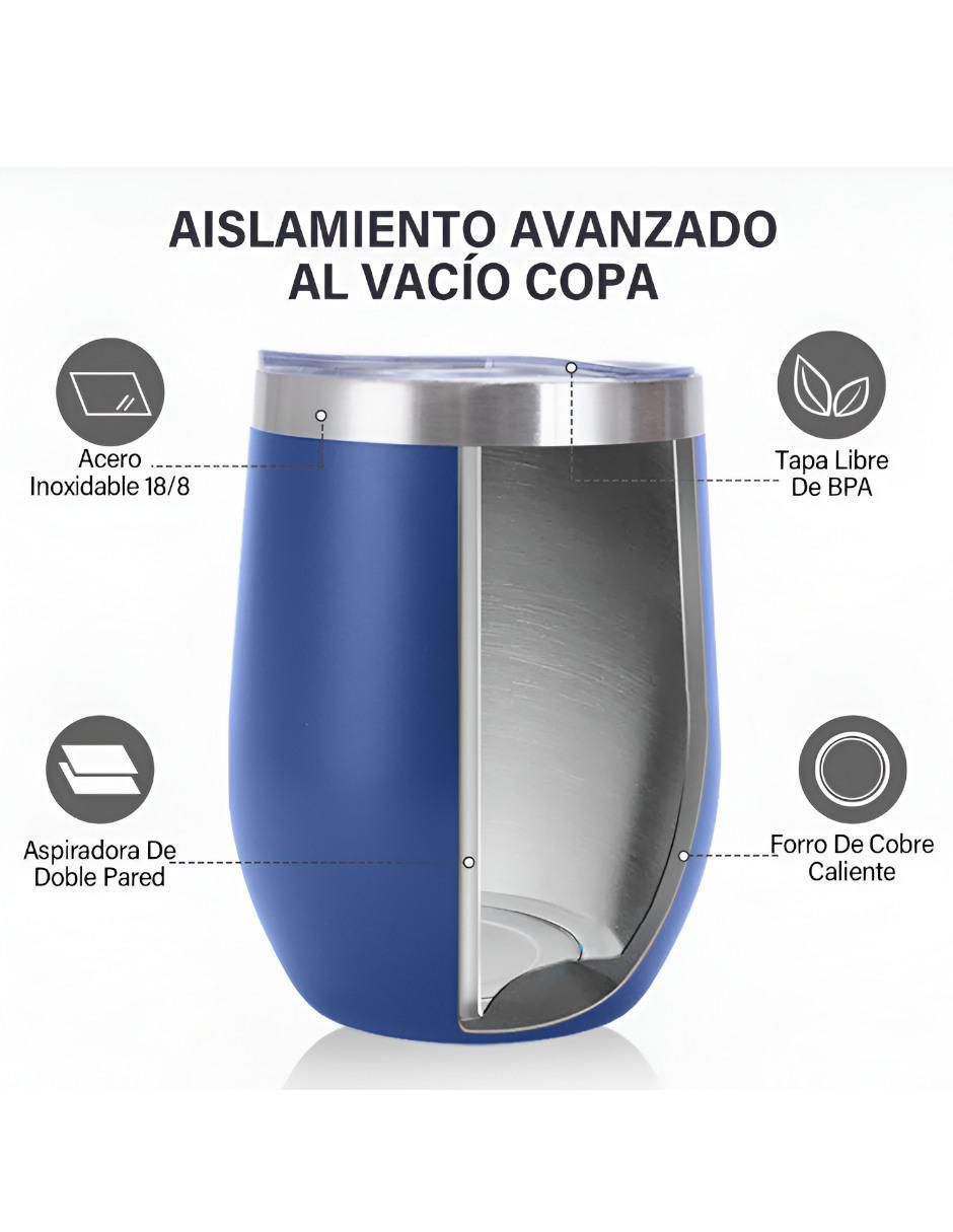 Set termo de acero inoxidable con tapa flip top 2