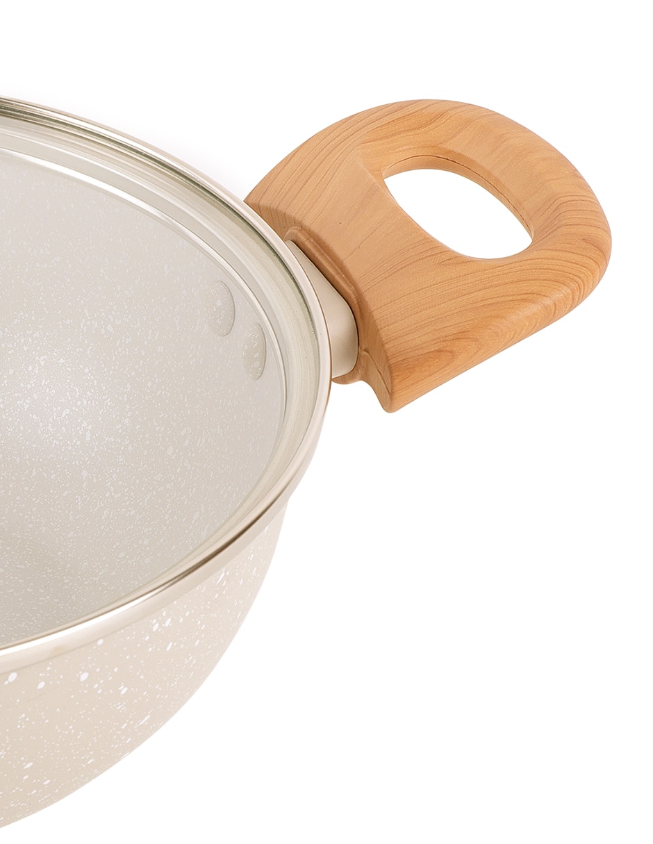Sartén Wok con tapa Westinghouse de aluminio