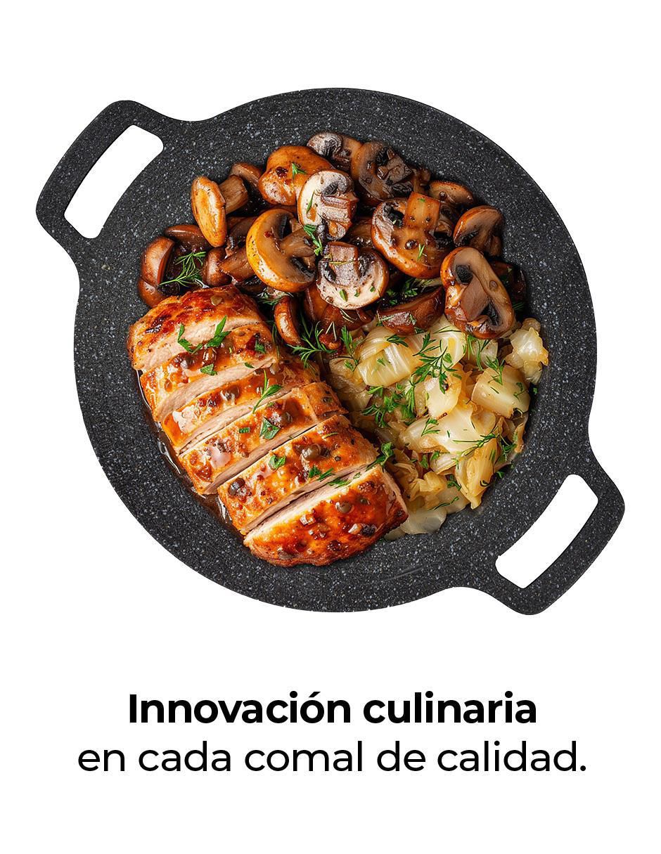 Comal aluminio anodizado