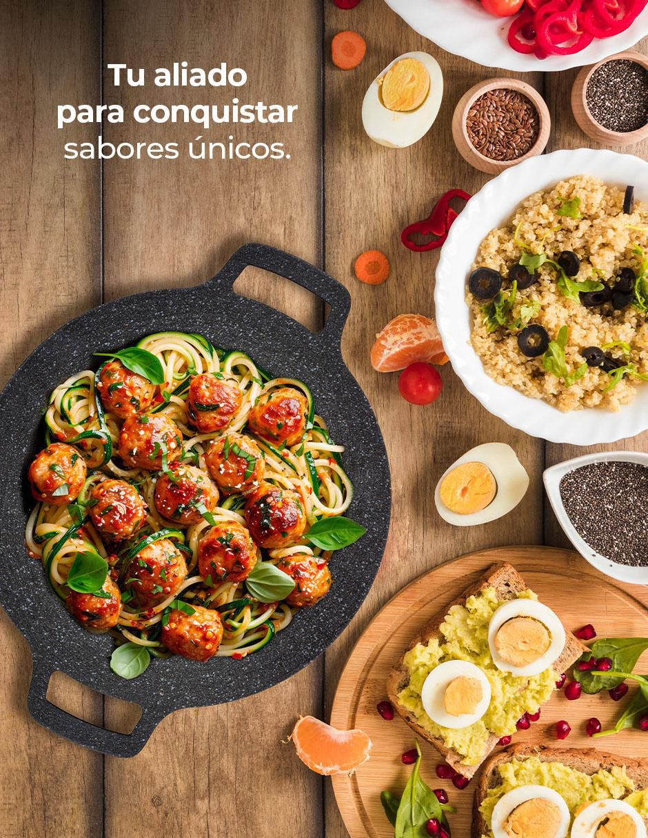 Comal aluminio anodizado