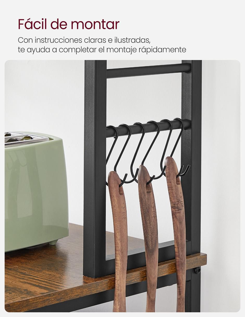 Estante de madera MKKS024B01 2