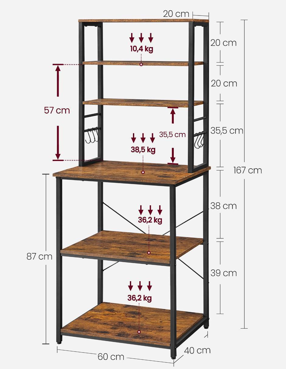 Estante de madera MKKS024B01 4