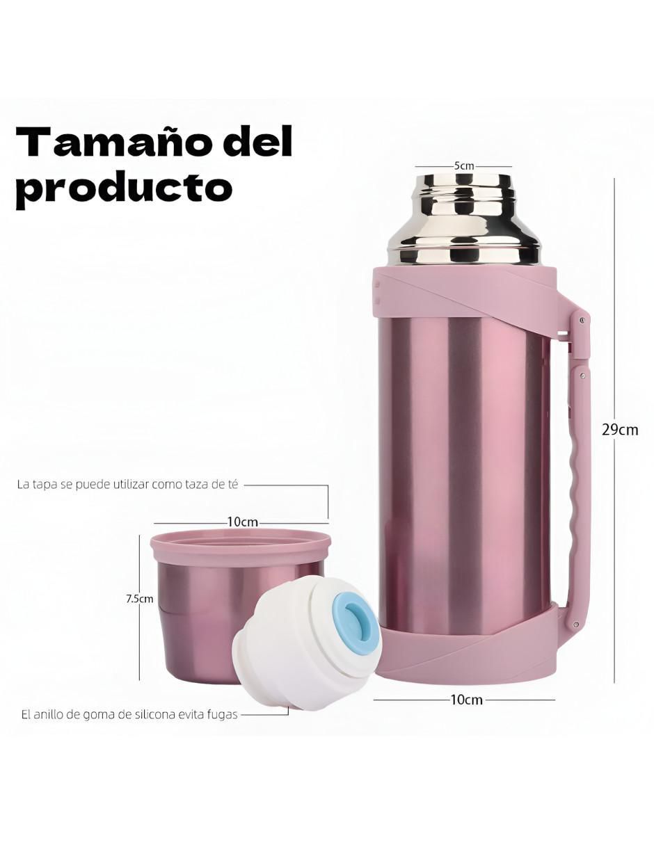 Termo de acero inoxidable con tapa rosca 1.2 L