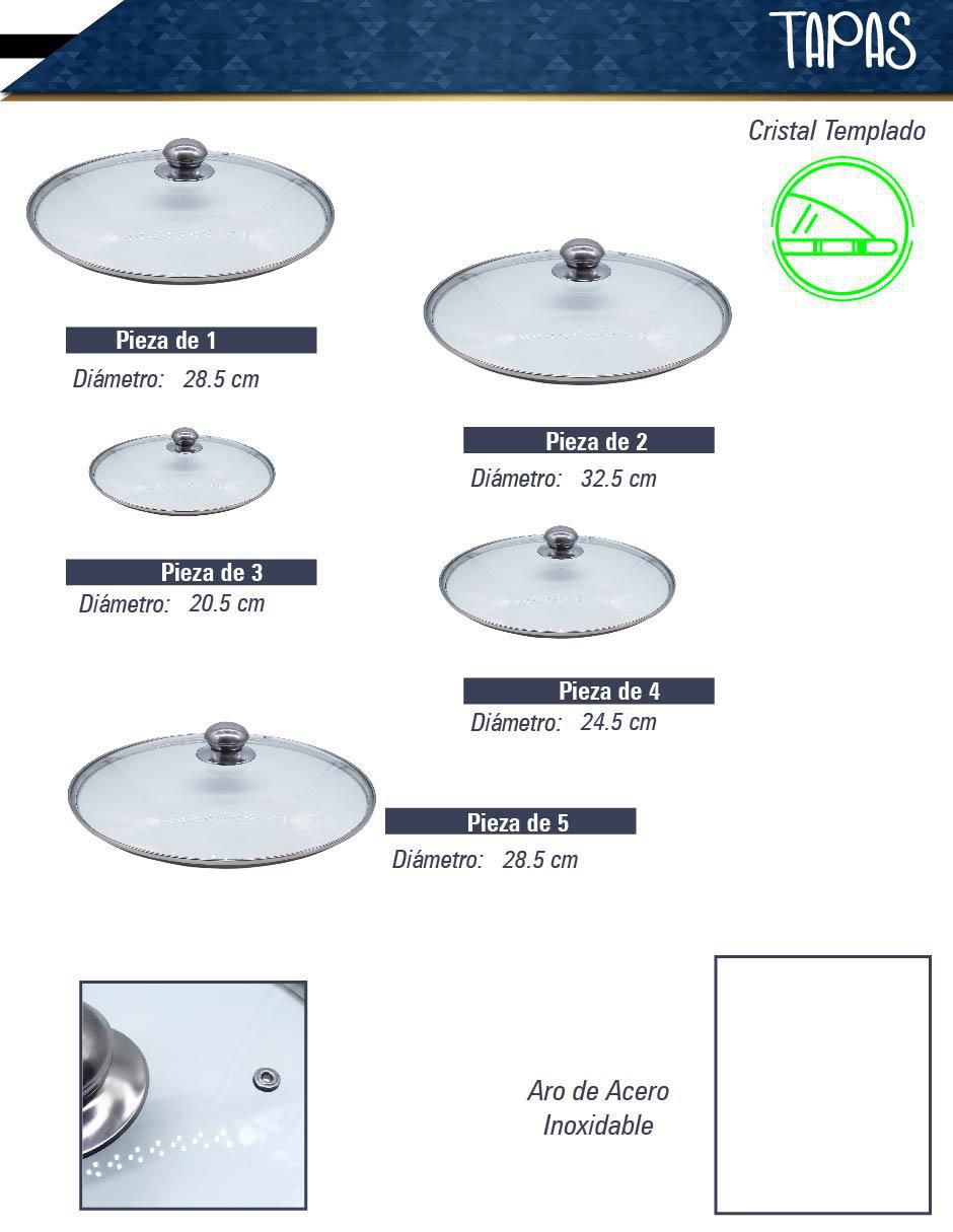 Batería de cocina de aluminio fundido antiadherente minerales naturales 10 piezas 5