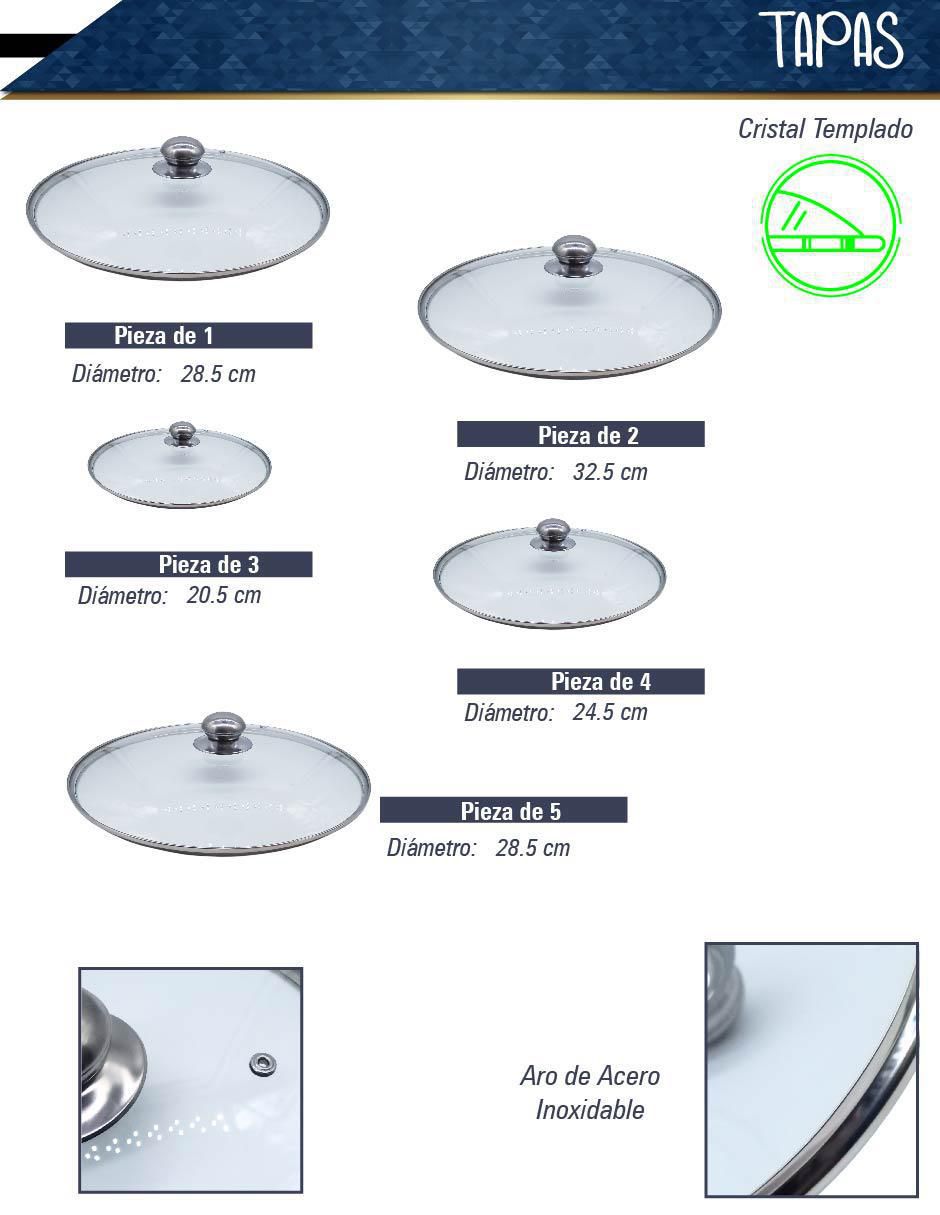 Batería de cocina de aluminio fundido antiadherente minerales naturales 10 piezas 4