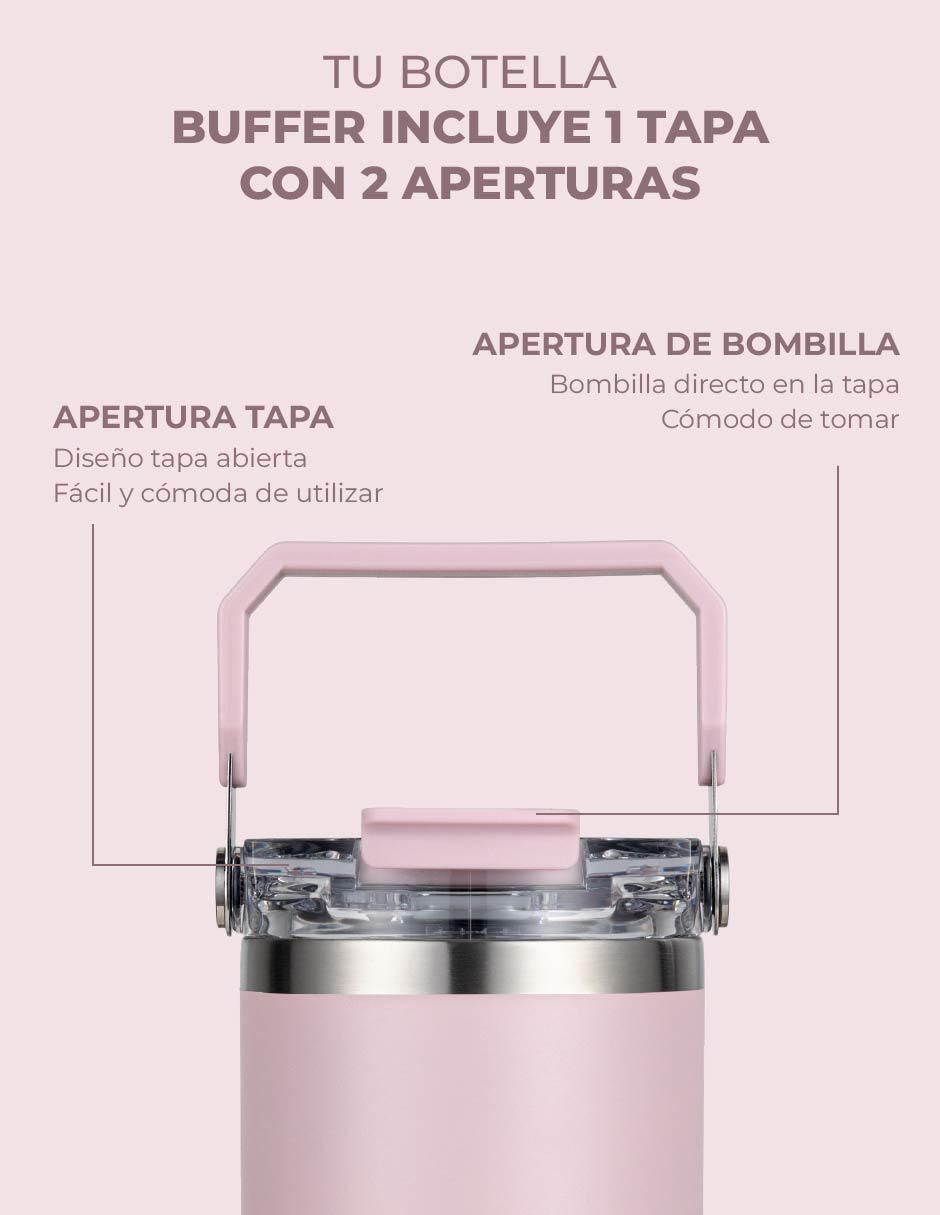Termo de acero inoxidable con tapa rosca 900 ml 4