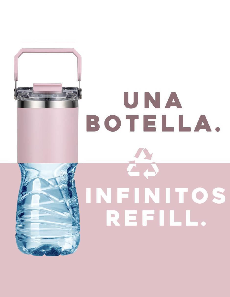 Termo de acero inoxidable con tapa rosca 900 ml 6