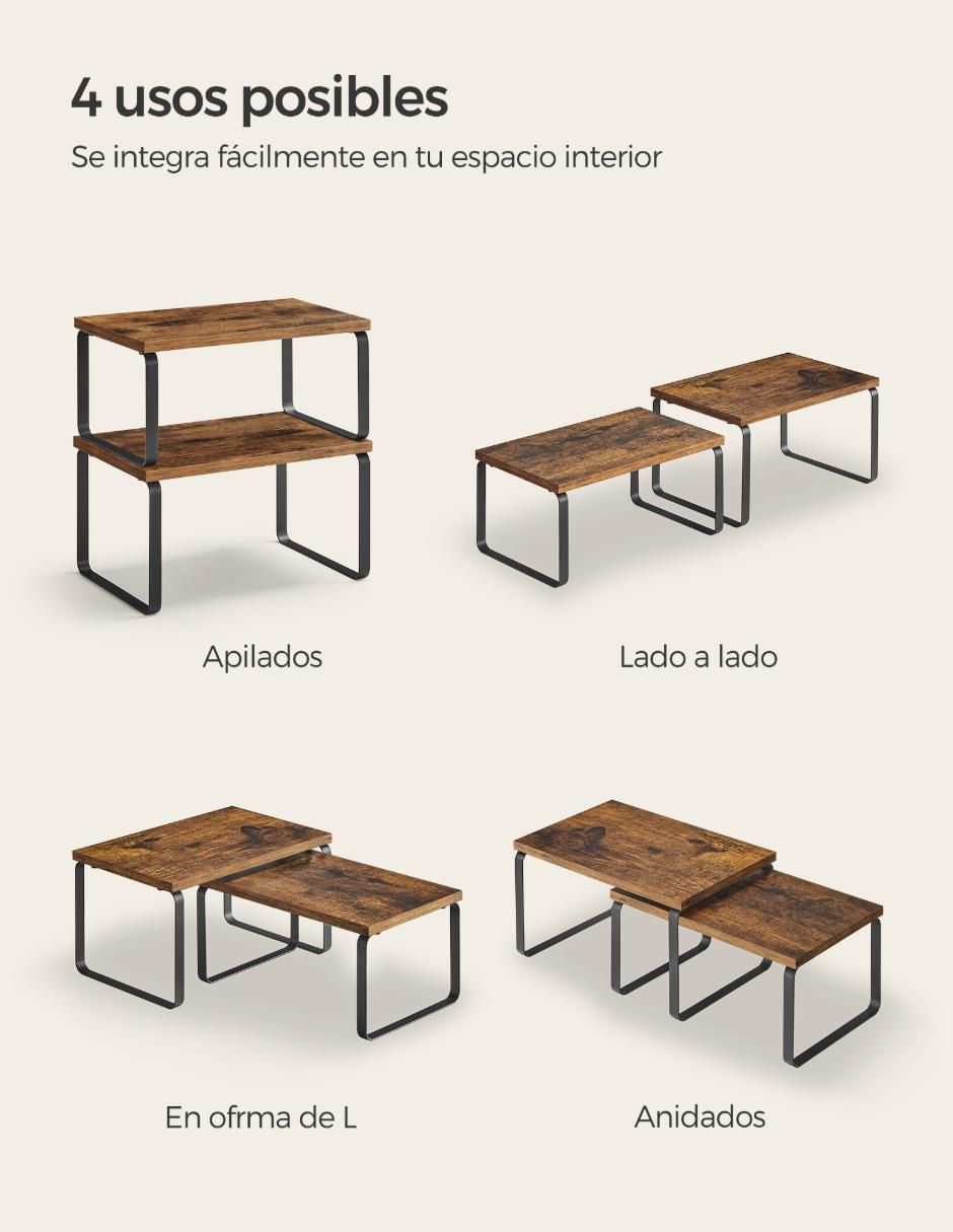 Estante de madera Bystro MKCS020X01 2
