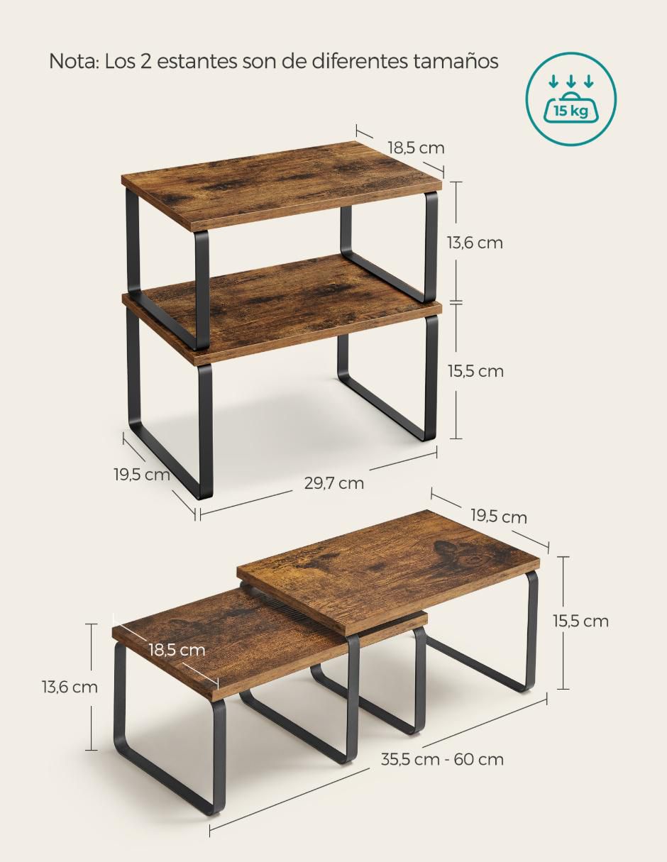 Estante de madera Bystro MKCS020X01 4