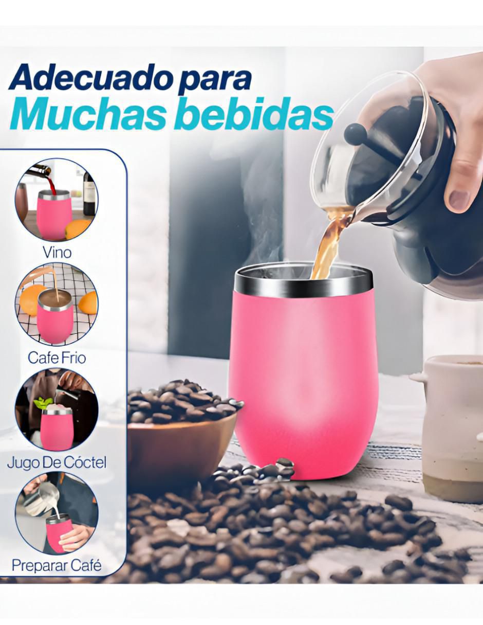 Termo de acero inoxidable con tapa disc top 350 ml 5