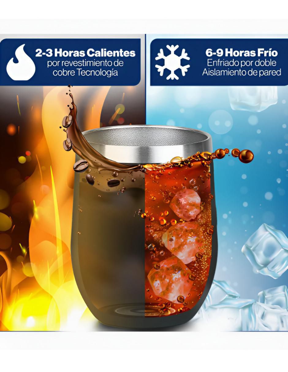 Termo de acero inoxidable con tapa disc top 350 ml