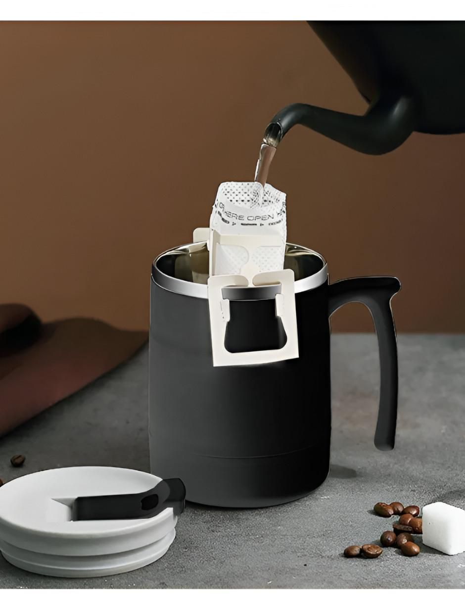 Termo de acero inoxidable con tapa disc top 490 ml 5