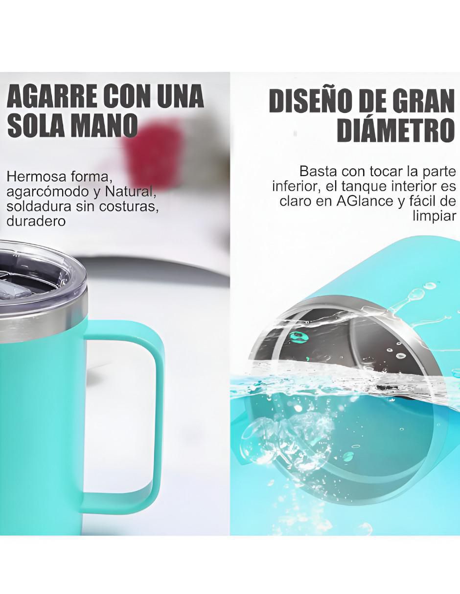 Termo de acero inoxidable con tapa disc top 350 ml 5