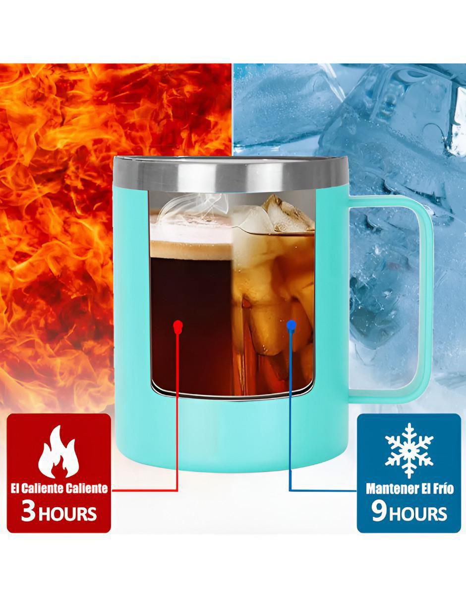 Termo de acero inoxidable con tapa disc top 350 ml