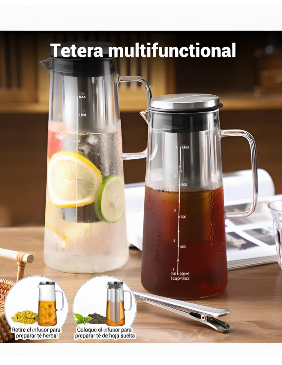 Tetera infusora Xtellar de vidrio