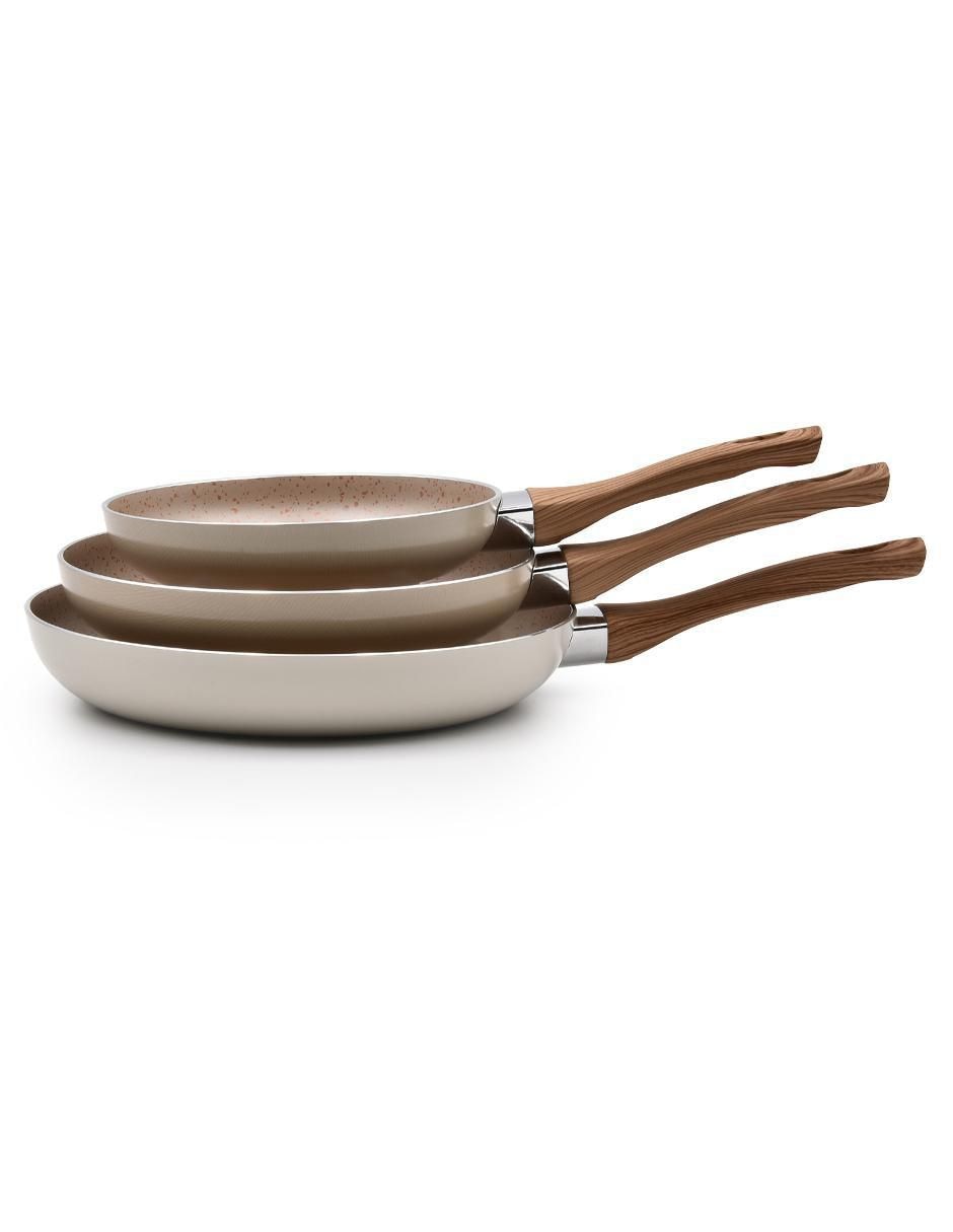 Set de sartenes Carrara de aluminio 3 piezas