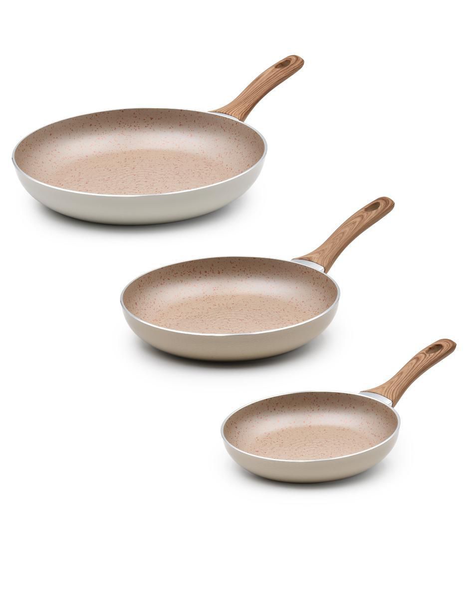 Set de sartenes Carrara de aluminio 3 piezas