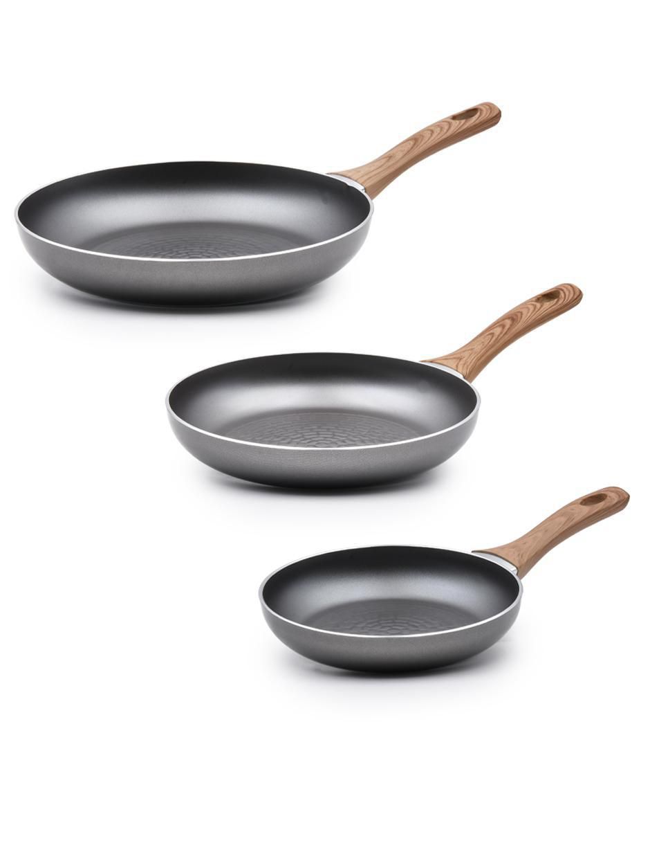 Set de sartenes Lava de aluminio 3 piezas